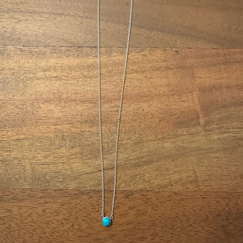 Tiffany & Co. Color Turquoise by the Yard 1P Necklace Silver 1.7g 16" - Picture 2 of 8